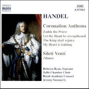 Handel Coronation Anthems Ks Classical Cd Reviews June 03 Musicweb Uk